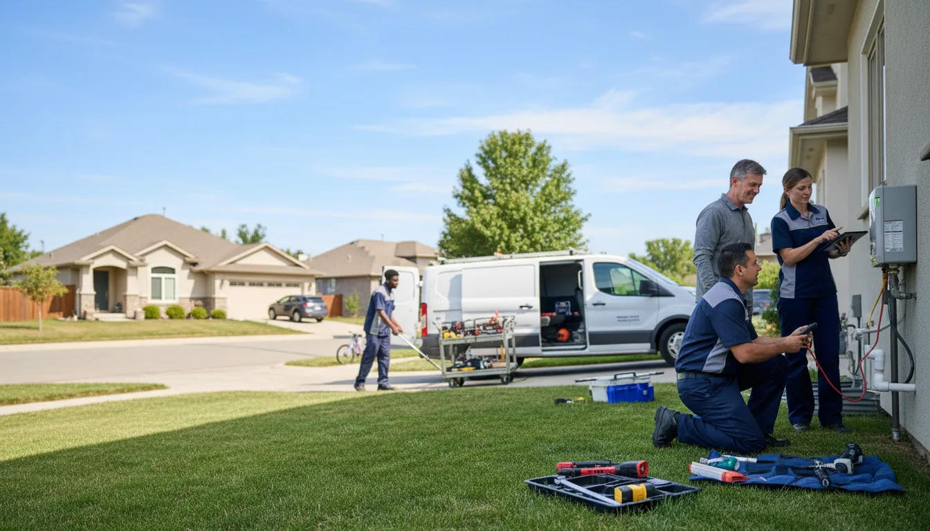 Tankless water heater service in Howe, IN